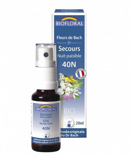 Biofloral Fleurs de Bach Secours Nuit Paisible Bio Spray 25ml